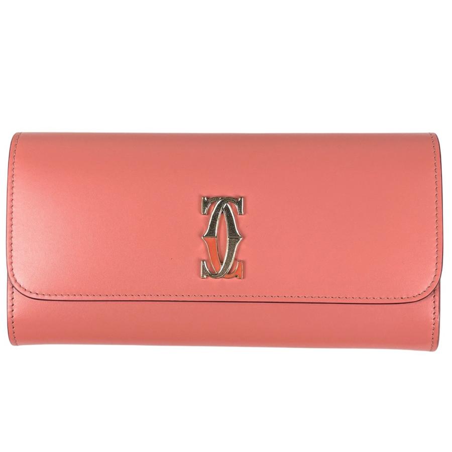 Cartier（カルティエ） ドゥーブルC ドゥ 二つ折り 長財布 レザー