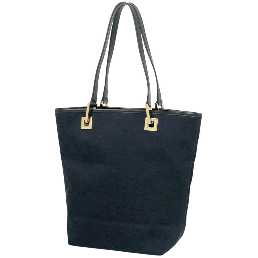 GUCCI（グッチ） GUCCI GG柄 トートバッグ GGキャンバス ブラック