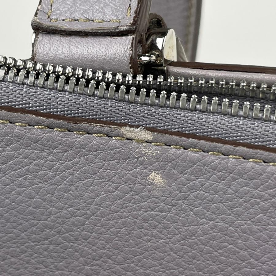 Cartier（カルティエ） ロゴ ハンドバッグ Cドゥ 2WAY レザー グレー