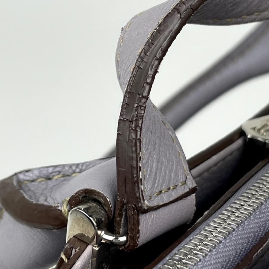 Cartier（カルティエ） ロゴ ハンドバッグ Cドゥ 2WAY レザー グレー