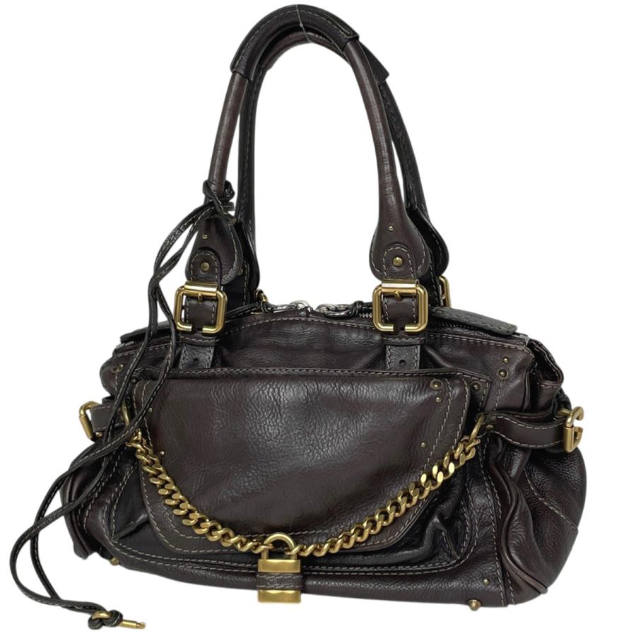 Chloe（クロエ） パディントン ハンドバッグ レザー ブラウン