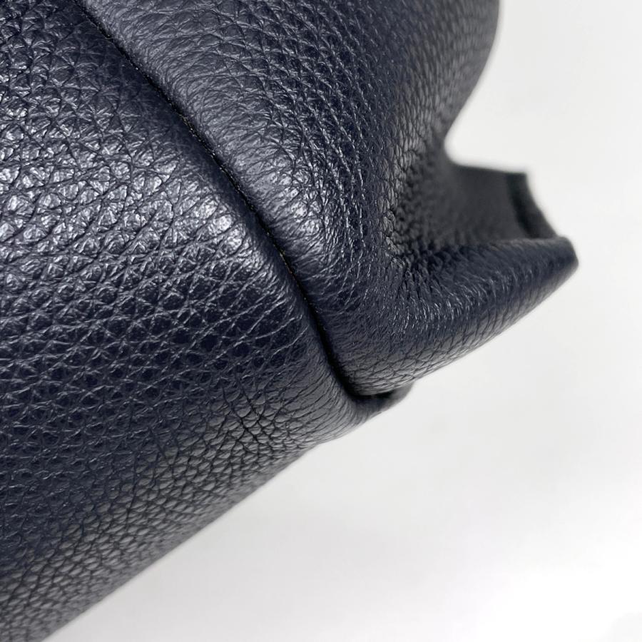 ロエベ　フラメンコ ノット　アナグラム　トートバッグ　レザー　紺色　ネイビー LOEWE（ロエベ） トートバッグ フラメンコ ノット スモール 巾着型