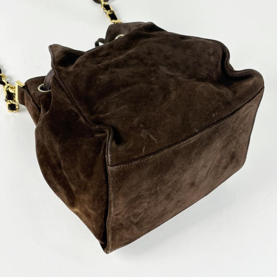 CHANEL（シャネル） ショルダーバッグ ココマーク 巾着型 スエード