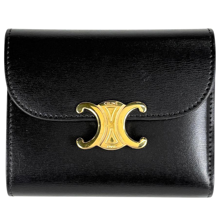 CELINE セリーヌ トリオンフ スモールフラップウォレット 三つ折り財布 CELINE（セリーヌ） スモール フラップウォレット トリオンフ 三つ折り