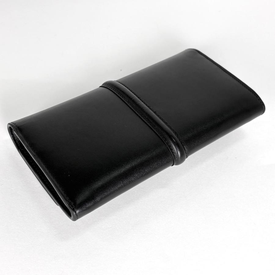 CELINE（セリーヌ） 長財布 二つ折り レザー ブラック レディース 中古
