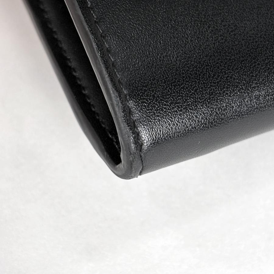 CELINE（セリーヌ） 長財布 二つ折り レザー ブラック レディース 中古