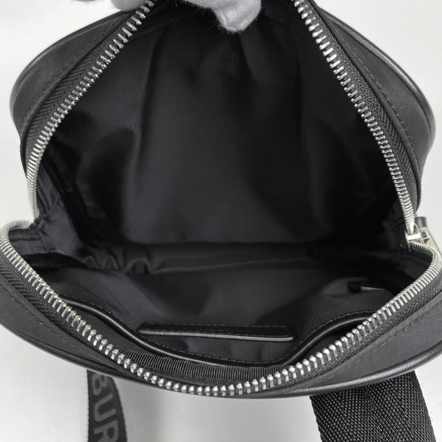 【美品】バーバリーロンドン ボディバッグ ロゴ ナイロン ブラック BURBERRY（バーバリー） ボディバッグ ロゴ ナイロン ブラック