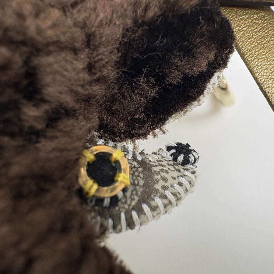箱保存袋付き未使用美品グッチGUCCI プードル犬の黒いファーキーホルダー本物 GUCCI（グッチ） プードル キーホルダー グッチョリ ルル バッグ