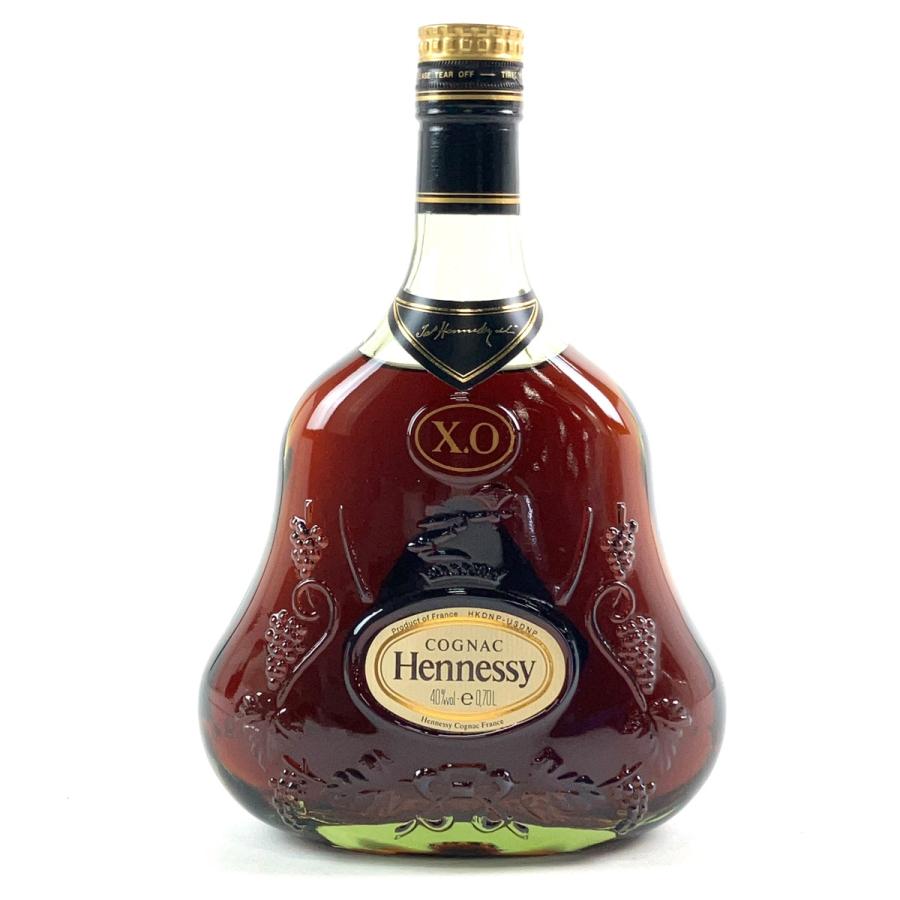 Hennessy X.O コニャック金キャップ＆グリーンボトル700ml 箱付き ヘネシー Hennessy XO 金キャップ グリーンボトル 700ml ブランデー