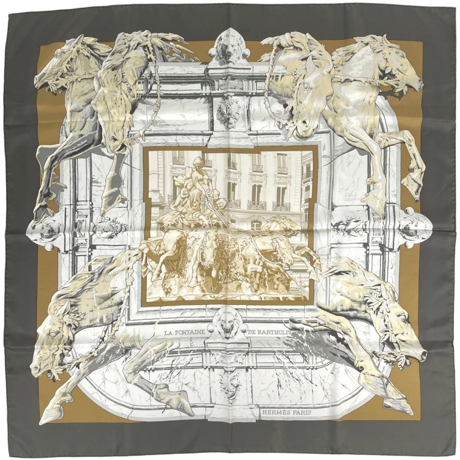 HERMES（エルメス） カレ90 LA FONTAINE DE BARTHOLDI バルトルディの 