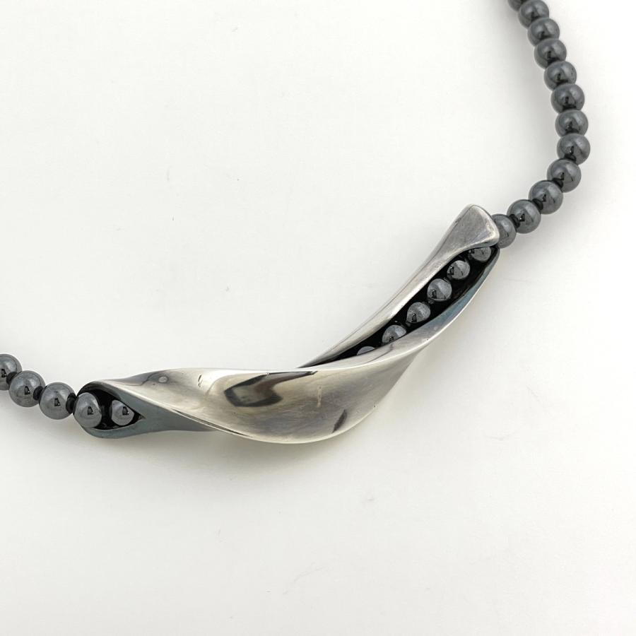   ハンスハンセン ヘマタイト シルバーネックレス925 ジョージジェンセン Georg Jensen ハンスハンセン ネックレス HaH