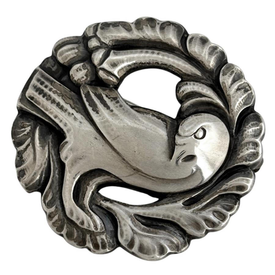 ジョージジェンセン Georg Jensen バードモチーフ ブローチ 134