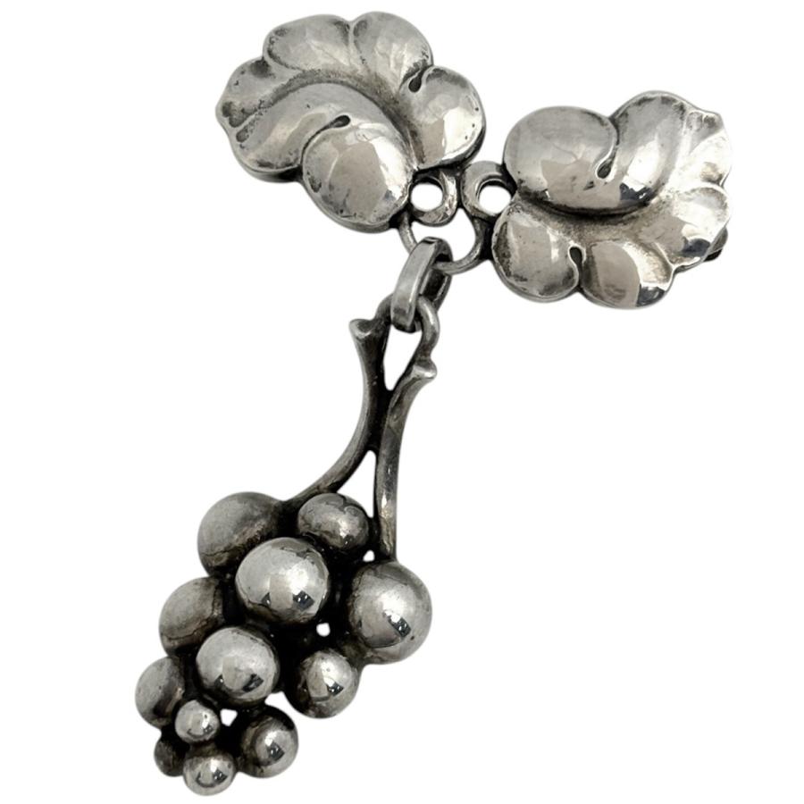 美品ジョージジェンセン ブローチ 217A ムーンライトグレープ 925シルバー ジョージジェンセン Georg Jensen ムーンライトグレープ ブローチ 217A