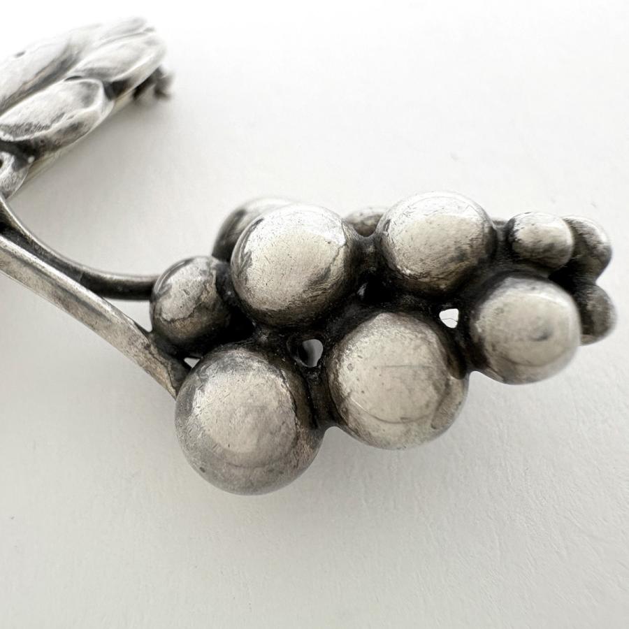美品◎ ジョージジェンセン ムーンライトグレープ ブローチ ブドウ 217A ジョージジェンセン Georg Jensen ムーンライトグレープ ブローチ 217A