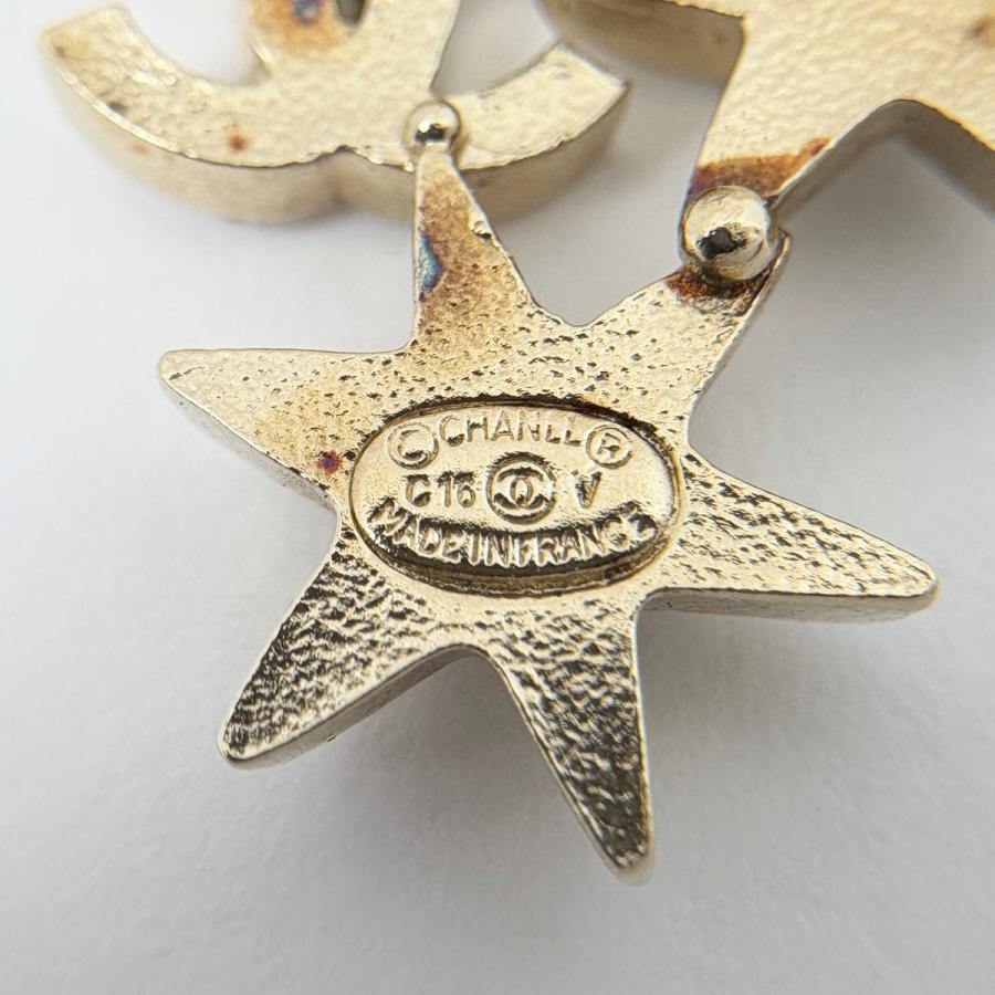 CHANEL（シャネル） ココマーク ラインストーン ピアス GP ゴールド 