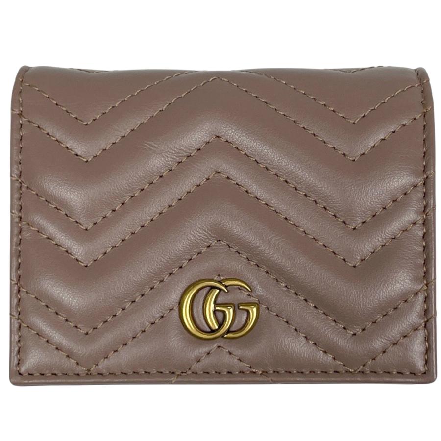 GUCCI（グッチ） GUCCI GGマーモント スモール ウォレット ダブルG 二