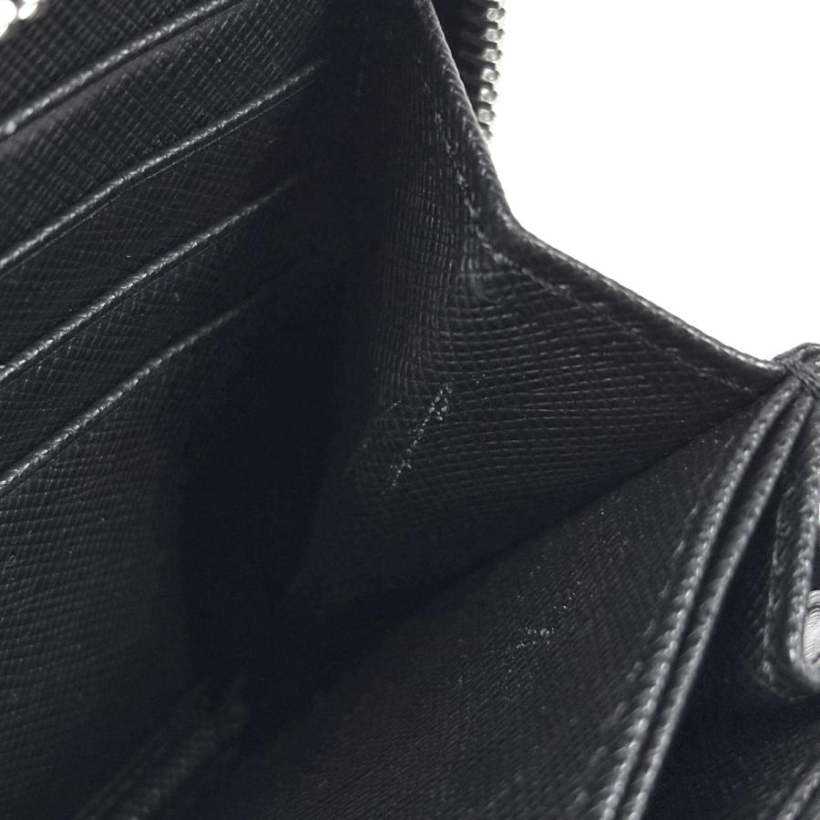 PRADA（プラダ） ロゴ ラウンドファスナー 長財布 サフィアーノレザー