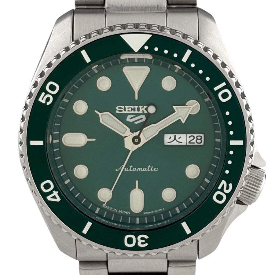 自動巻 SEIKO 4R36-07G0 5スポーツ  SS グリーン SEIKO（セイコー） SEIKO 5スポーツ 4R36-07G0 腕時計 SS 自動巻き