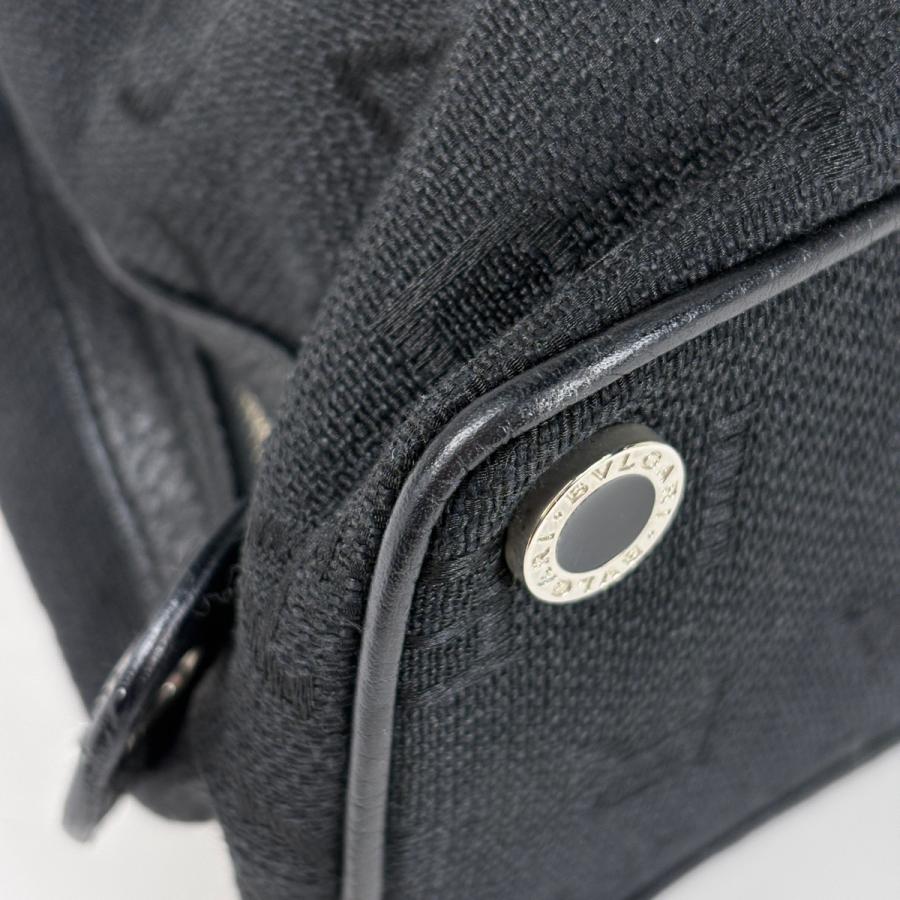 BVLGARI（ブルガリ） ロゴマニア トートバッグ キャンバス ブラック