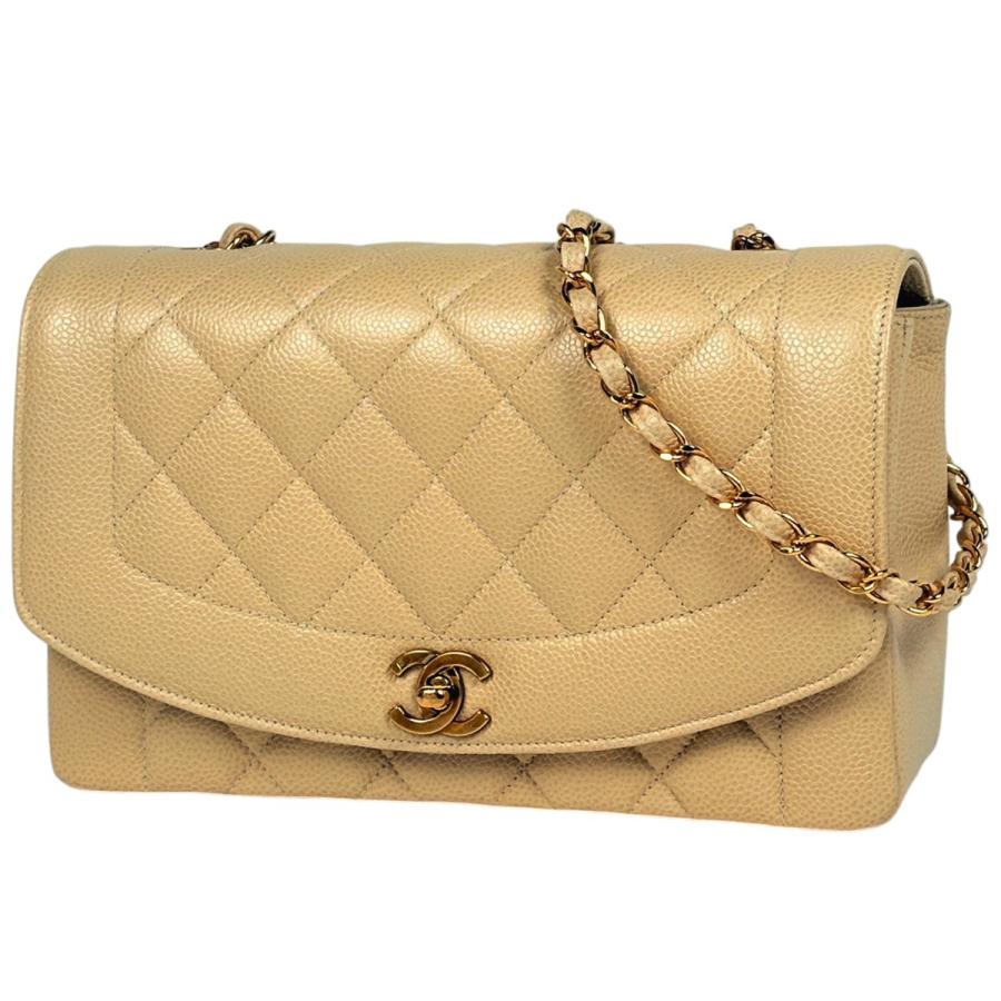 y*u様 【CHANEL】マトラッセ　ダイアナ　ラムスキン　ココマーク　キャメル CHANEL（シャネル） ダイアナ マトラッセ シングルフラップ チェーン