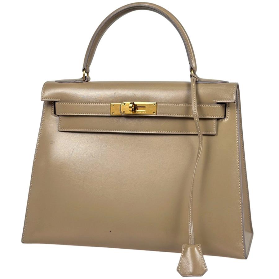 HERMES（エルメス） ケリー28 外縫い ハンドバッグ ボックスカーフ 