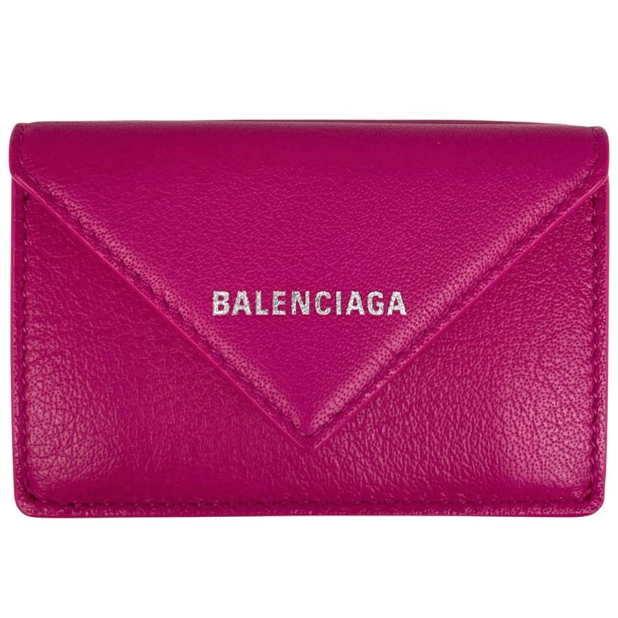 BALENCIAGA バレンシアガ　三つ折り財布　ペーパー　ピンク BALENCIAGA（バレンシアガ） ペーパー ミニ ウォレット 三つ折り財布