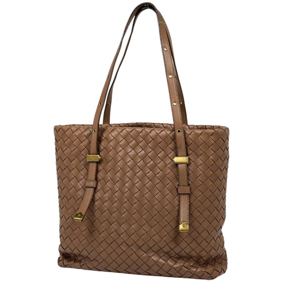 BOTTEGA VENETA トートバッグ　レザー　ブラウン　イントレチャート ボッテガヴェネタ BOTTEGAVENETA イントレチャート トートバッグ
