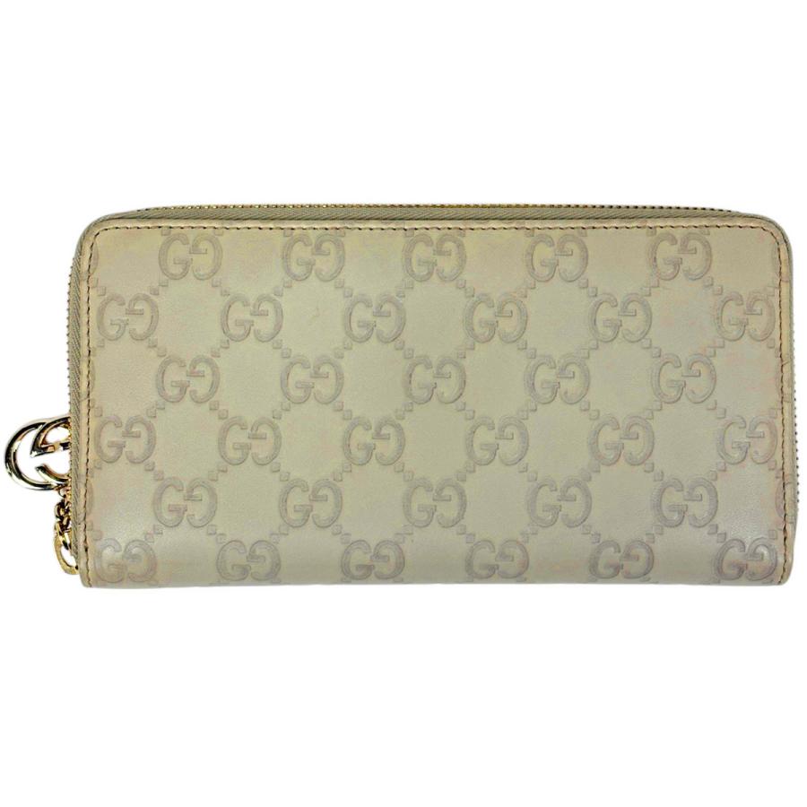 GUCCI（グッチ） グッチシマ ラウンドファスナー 長財布 GG柄