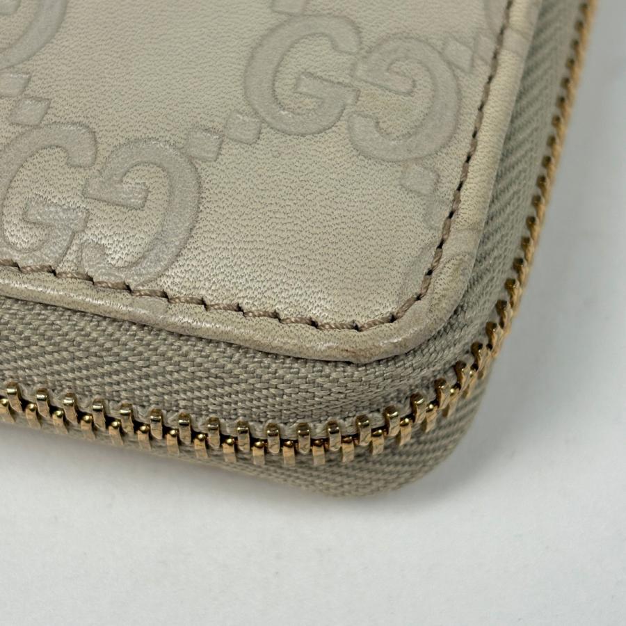 GUCCI（グッチ） グッチシマ ラウンドファスナー 長財布 GG柄