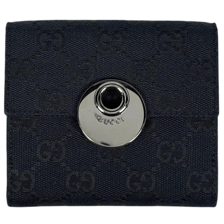 GUCCI（グッチ） GUCCI GG柄 三つ折り 財布 Wホック GGキャンバス