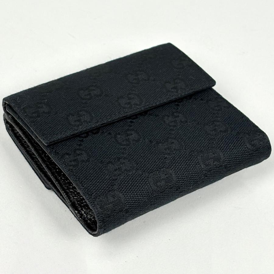 GUCCI（グッチ） GUCCI GG柄 三つ折り 財布 Wホック GGキャンバス
