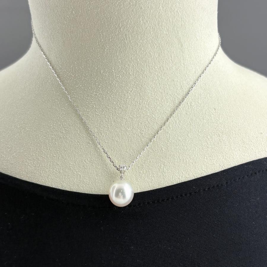 MIKIMOTO（ミキモト） パール ネックレス メレダイヤ 真珠 メレダイヤ