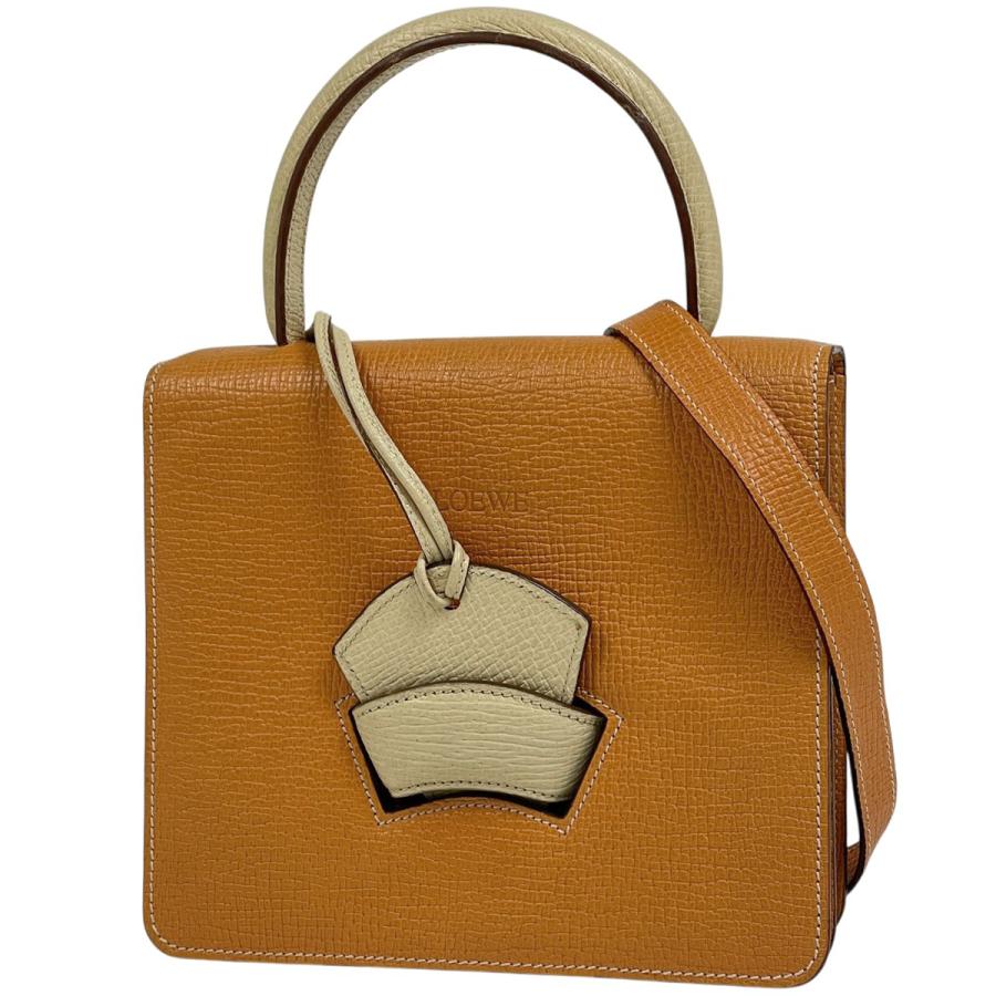 LOEWE（ロエベ） バルセロナ ハンドバッグ 2WAY レザー オレンジ 
