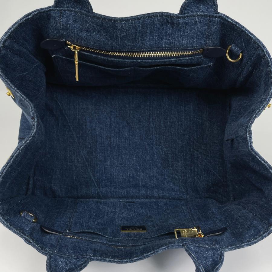 PRADA（プラダ） カナパ トート 2WAY デニム ブルー レディース 中古 