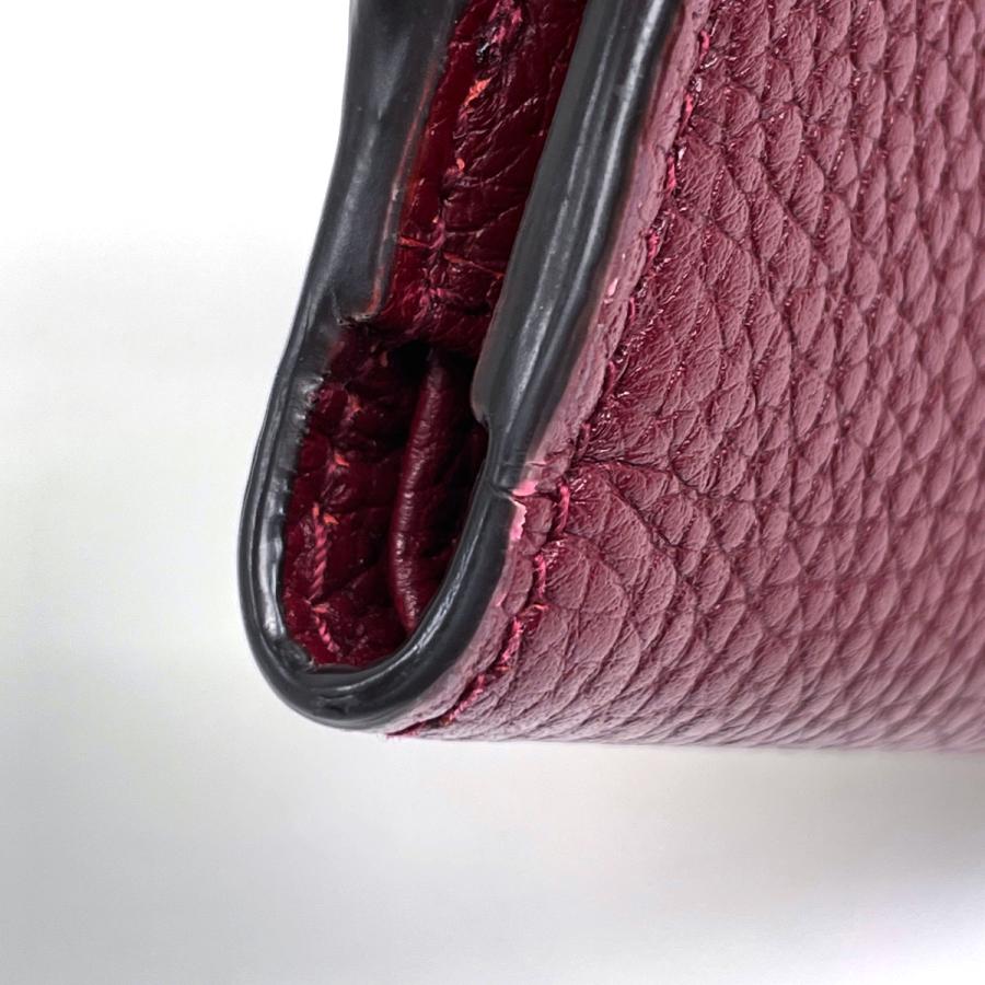GUCCI（グッチ） バンブー付き ダブルG ミディアム ウォレット 二