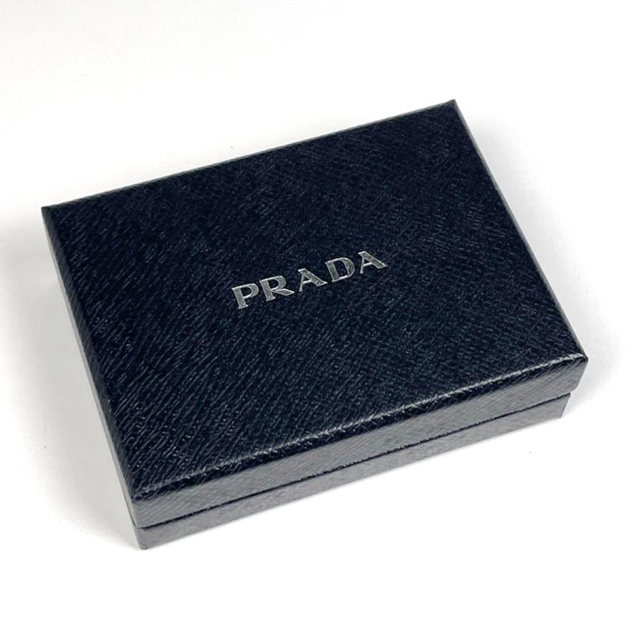 PRADA（プラダ） ロゴ 6連 キーケース キーリング 鍵入れ レザー ネロ
