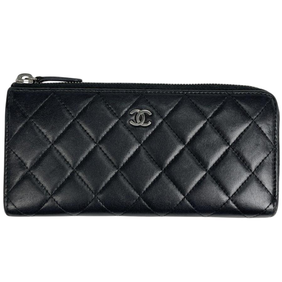 CHANEL（シャネル） ココマーク L字ファスナー 長財布 マトラッセ