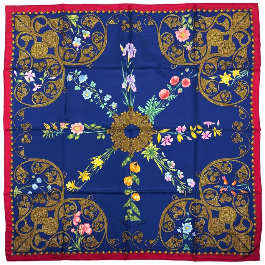 HERMES（エルメス） カレ90 ARABESQUES アラベスク スカーフ シルク