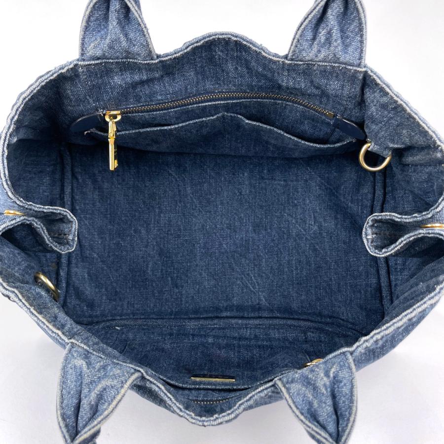 PRADA（プラダ） カナパ トート 2WAY デニム ネイビー レディース 中古 
