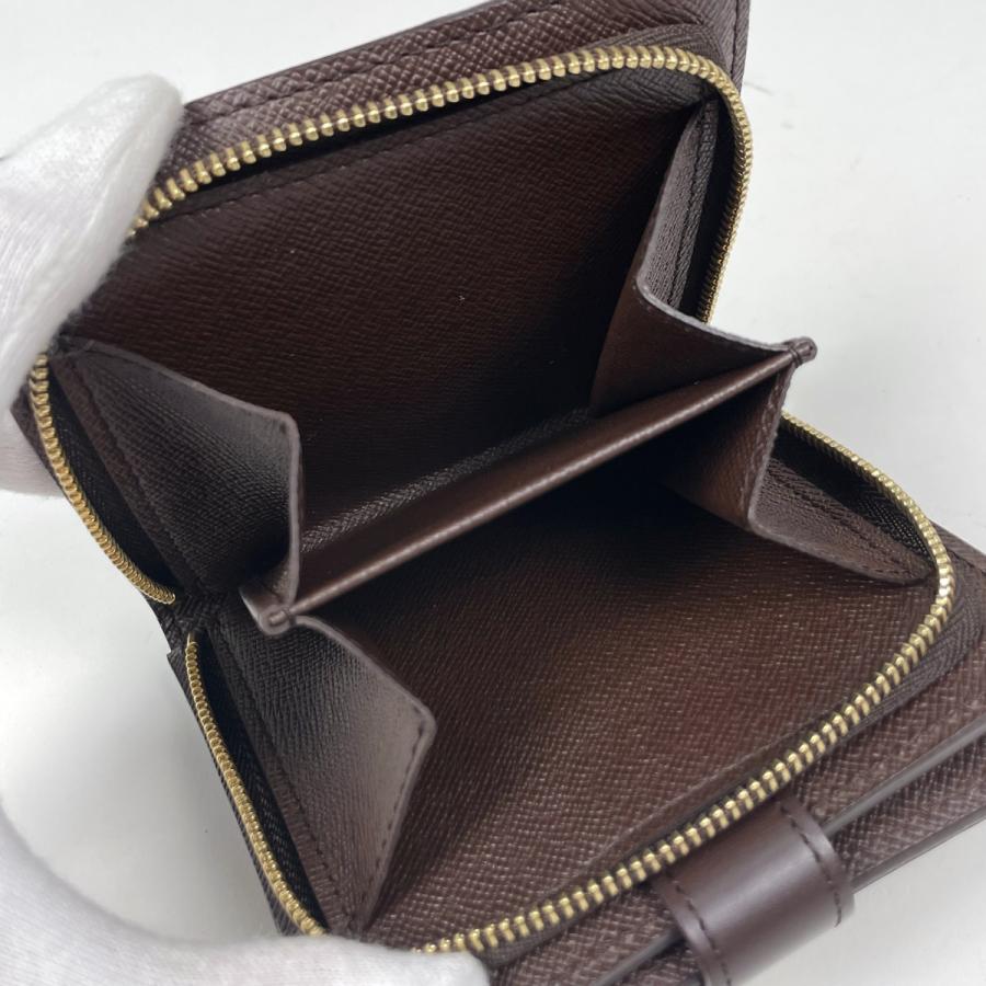 LOUIS VUITTON（ルイ・ヴィトン） コンパクトジップ ダミエ ブラウン