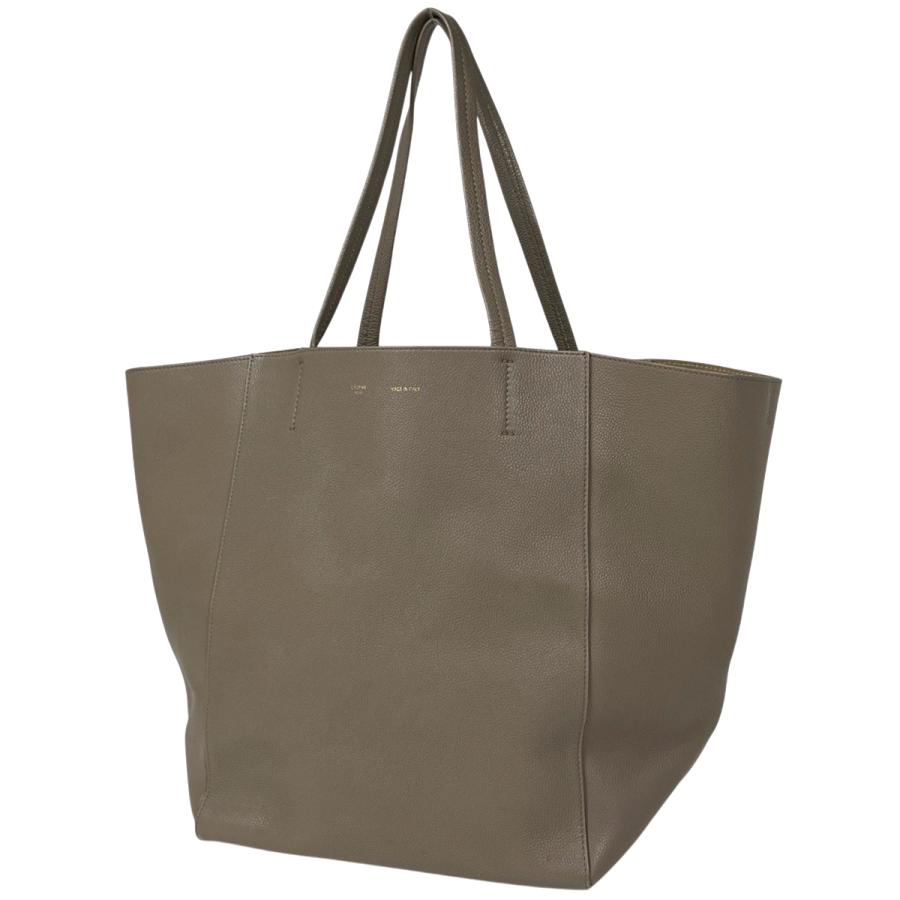 【美品・正規品】CELINE カバファントム トートバッグ グレージュ レザー CELINE（セリーヌ） カバファントム トートバッグ レザー グレージュ