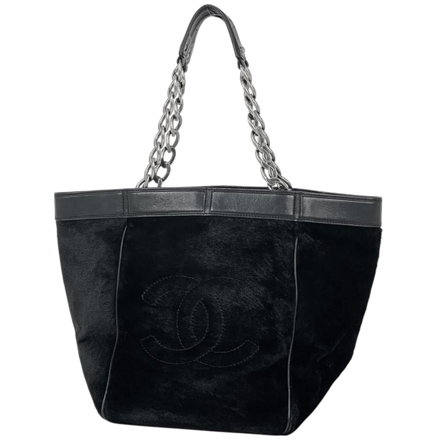 CHANEL（シャネル） ココマーク チェーン トートバッグ ハラコ