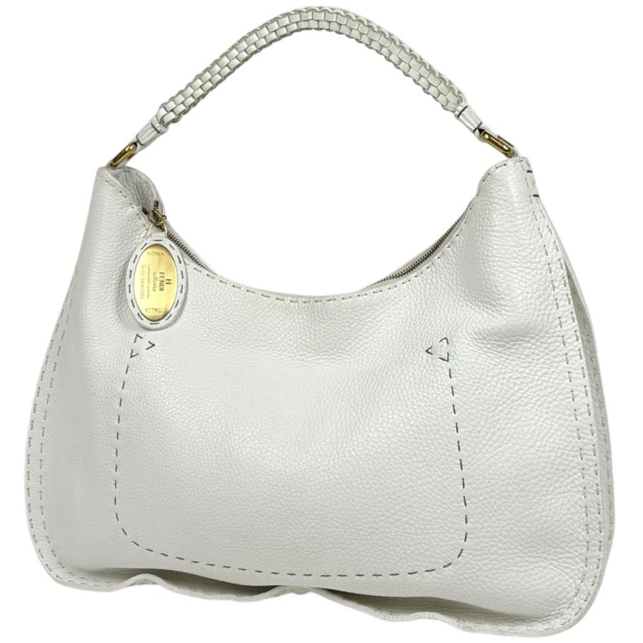 FENDI（フェンディ） セレリア ショルダーバッグ レザー ホワイト 