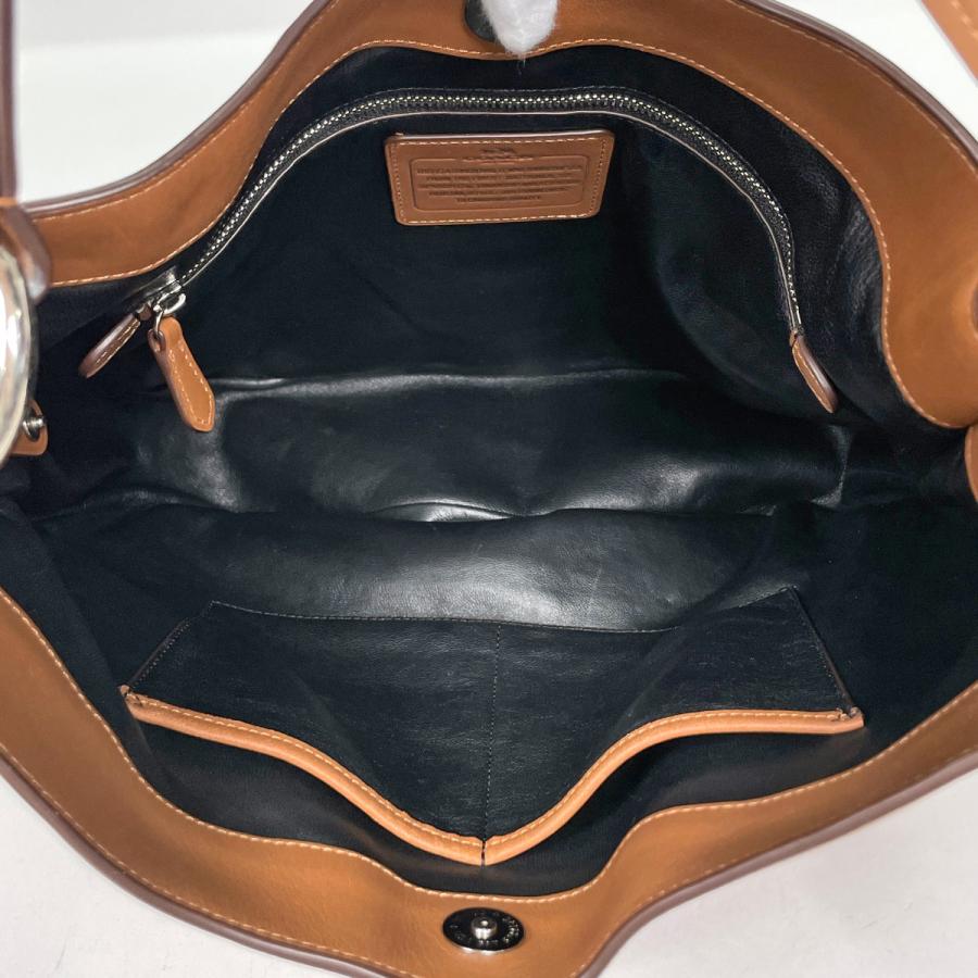 COACH（コーチ） ロゴ ショルダーバッグ ノマド ホーボー 2WAY レザー 