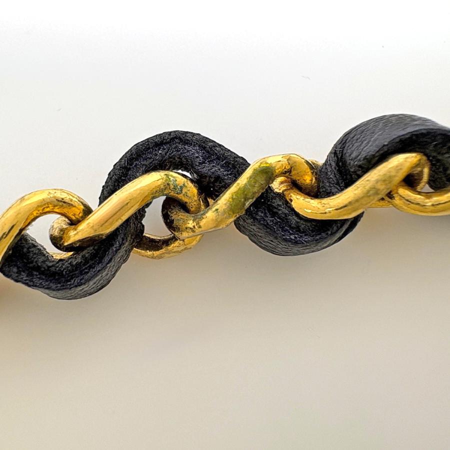 CHANEL（シャネル） ココマーク チェーン ベルト 3連 GP レザー 