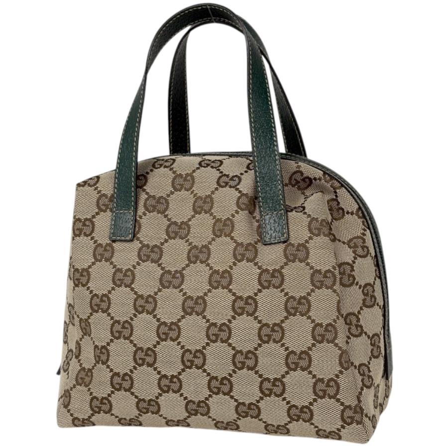 GUCCI（グッチ） ハンドバッグ GG柄 GGキャンバス ベージュ グリーン