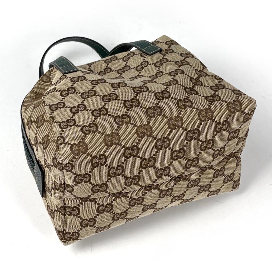 GUCCI（グッチ） ハンドバッグ GG柄 GGキャンバス ベージュ グリーン