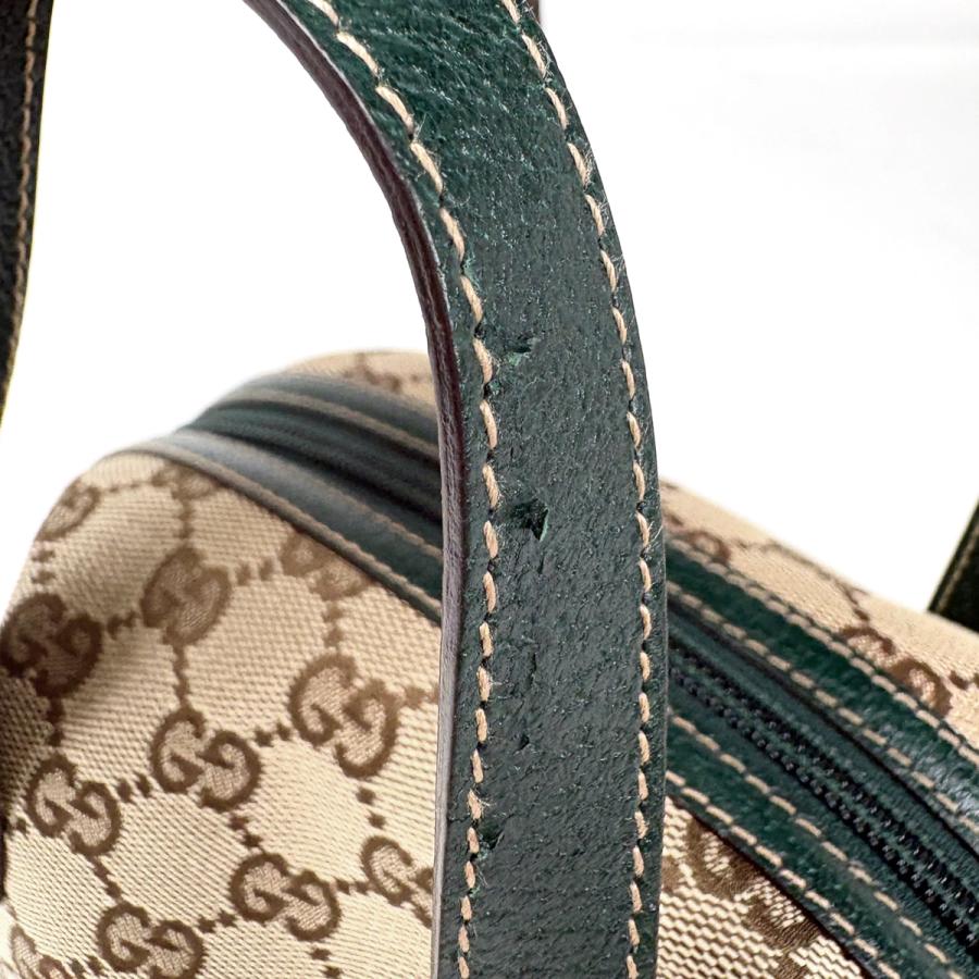 GUCCI（グッチ） ハンドバッグ GG柄 GGキャンバス ベージュ グリーン