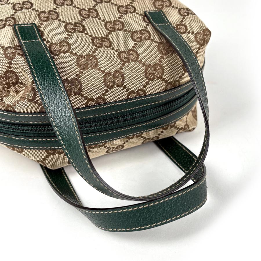GUCCI（グッチ） ハンドバッグ GG柄 GGキャンバス ベージュ グリーン