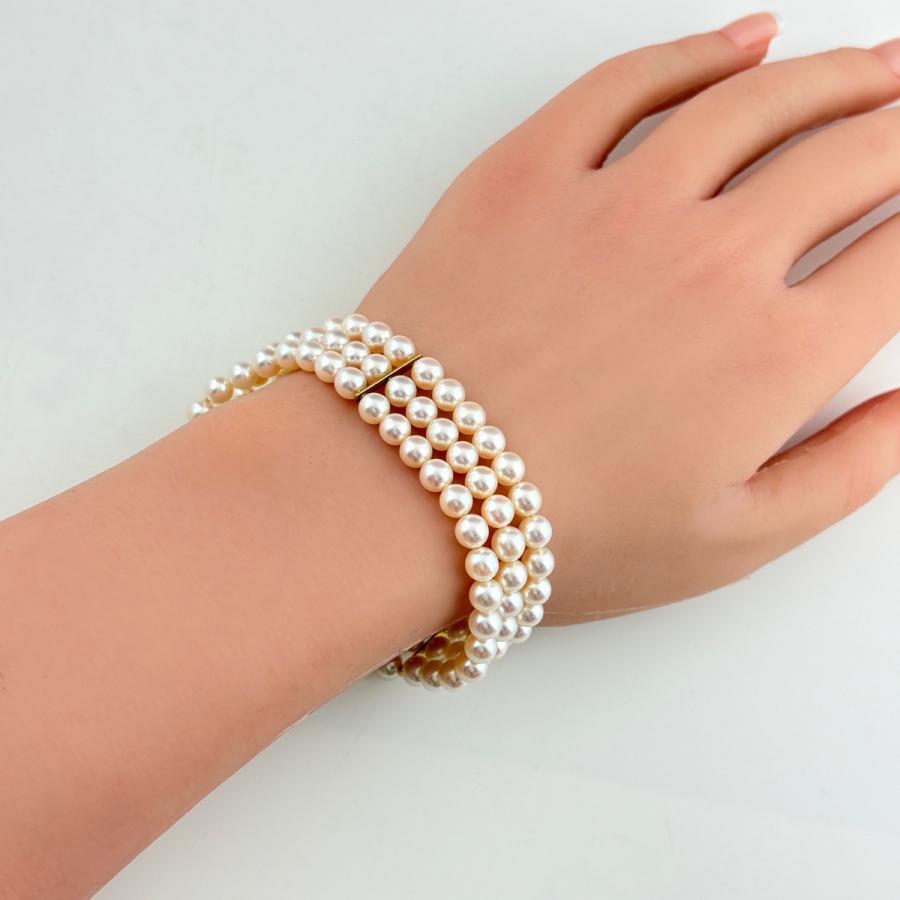 MIKIMOTO（ミキモト） パール ブレスレット YG イエローゴールド 腕輪